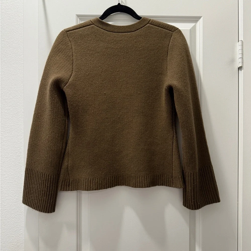 Elegant Olive Cardigan by - Picture 2 of 9